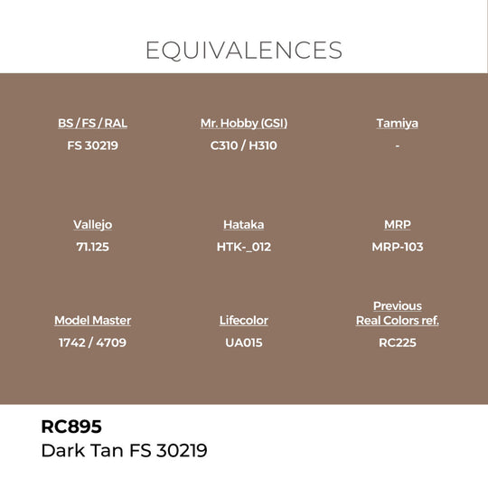 Real Colors: Dark Tan FS 30219 17 ml.