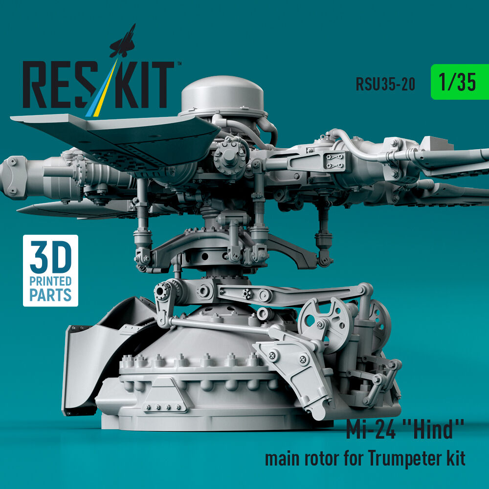 Mi-24 Hind main rotor for Trumpeter kit (3D Printed)