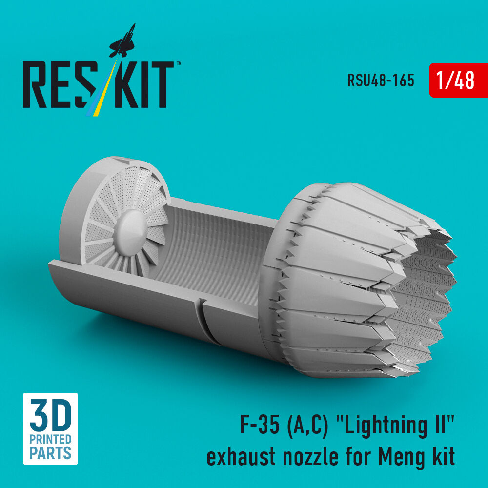 F-35 (A,?) Lightning II exhaust nozzle for Meng kit (3D Printed)