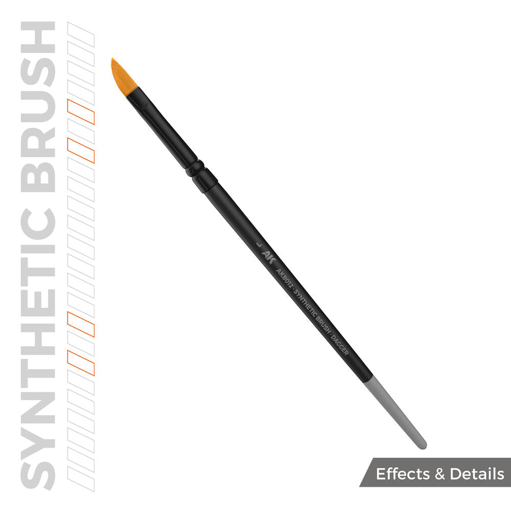 AK SYNTHETIC BRUSH - DAGGER L