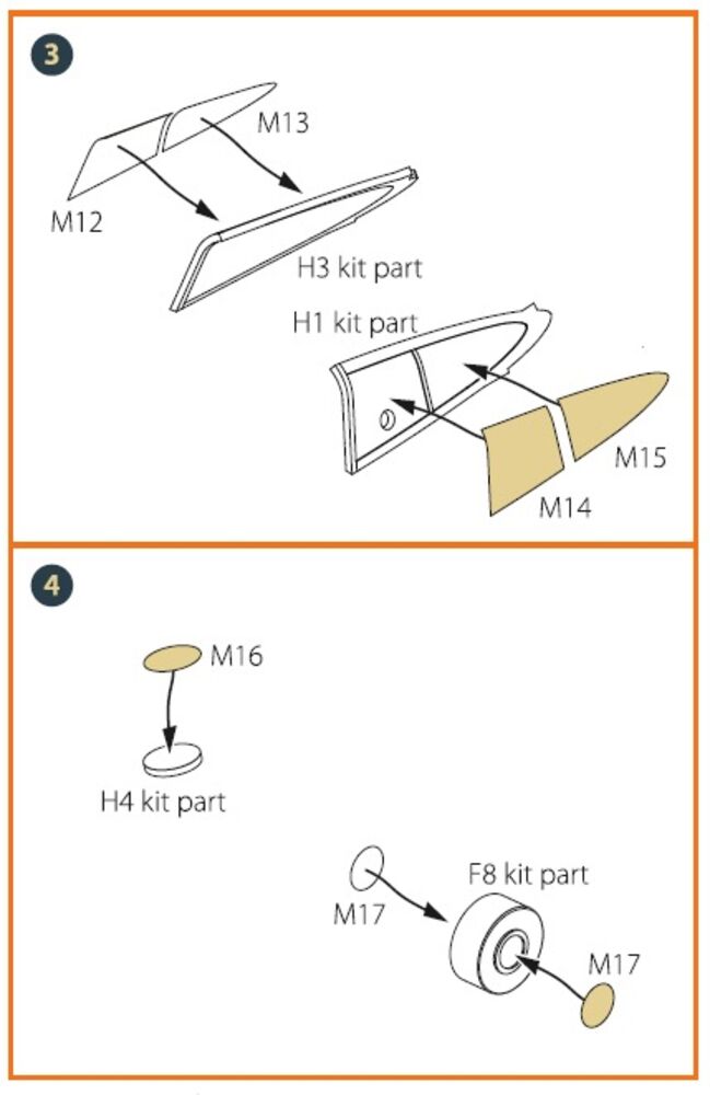 Hawk H-75 N/O for CP kit painting mask for CP kits CP4803/CP4804