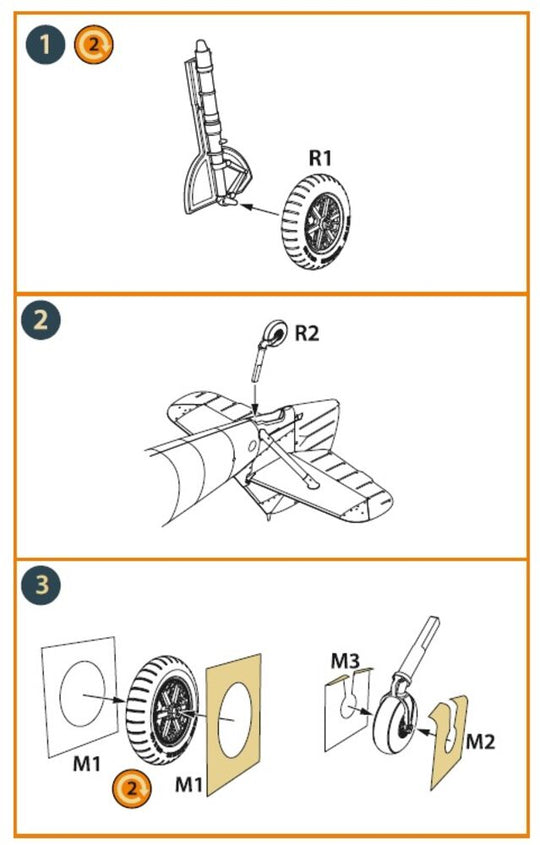 Bf-109E wheels set for Wingsy Kits