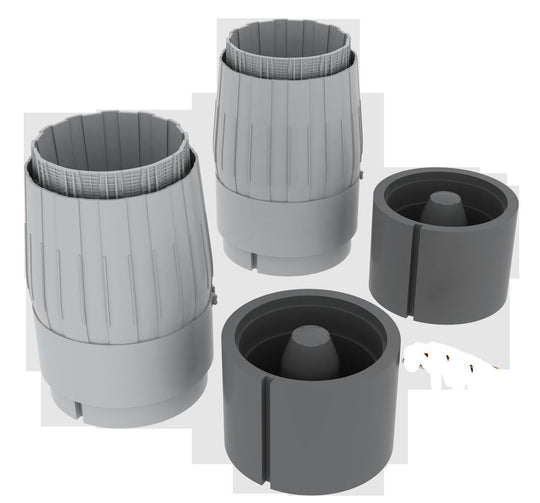 MiG-29 exhaust nozzles for Academy/EDU
