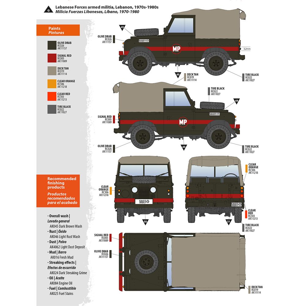 Land Rover 88 Series IIA Rover 8  1/35