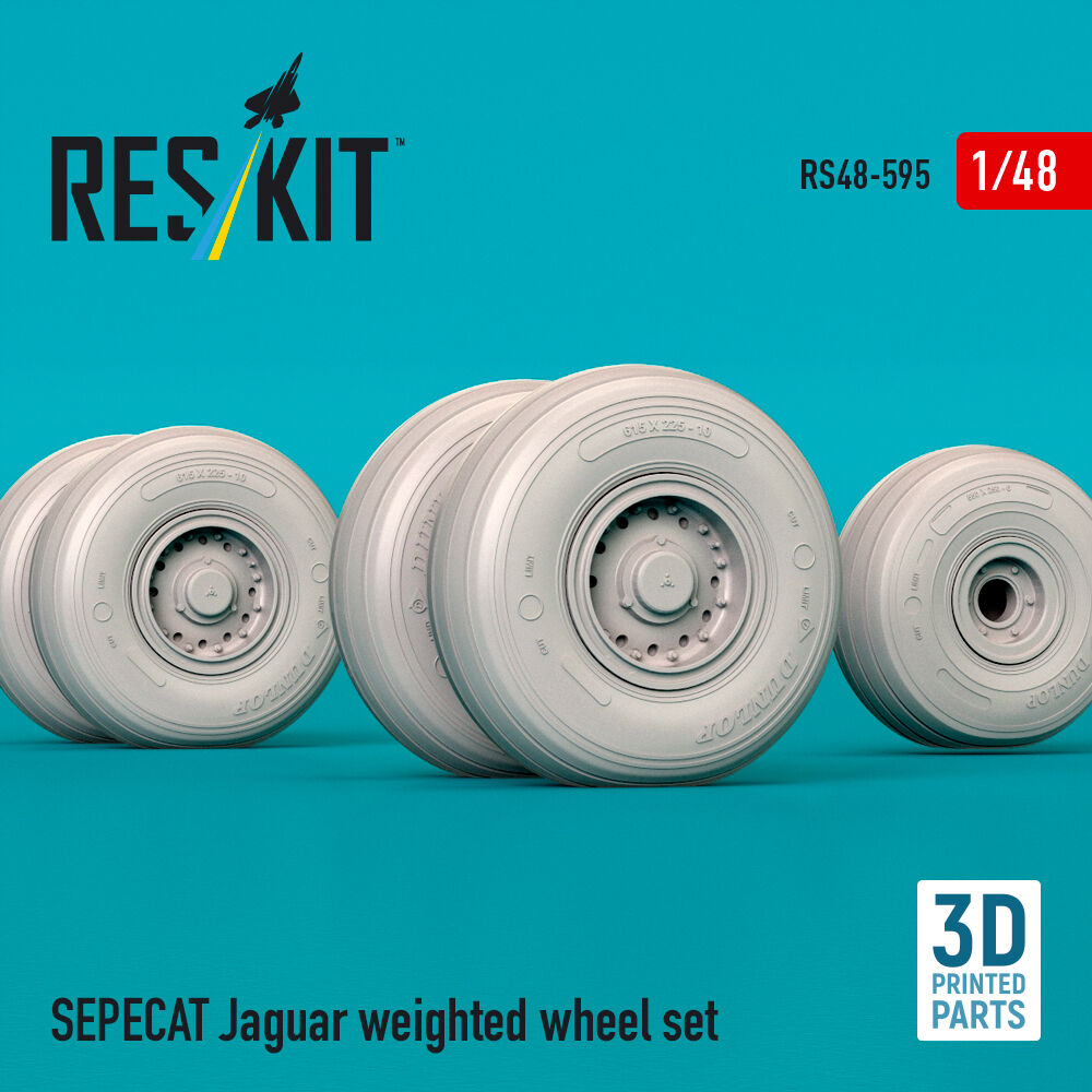 SEPECAT Jaguar weighted wheel set (3D Printed)
