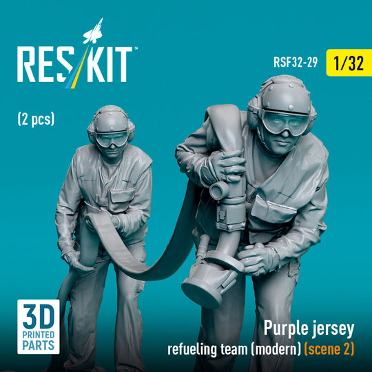 Purple jersey refueling team (modern) (scene 2) (2 pcs) (3D Printed)