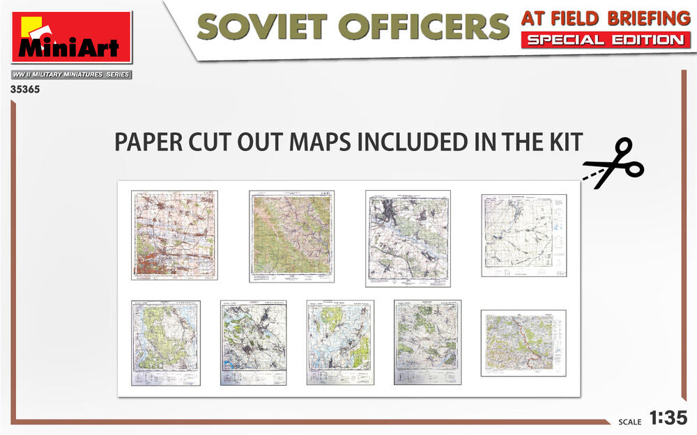SOVIET OFFICERS AT FIELD BRIEFING. SPECIAL EDITION