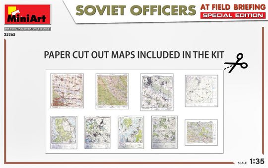 SOVIET OFFICERS AT FIELD BRIEFING. SPECIAL EDITION