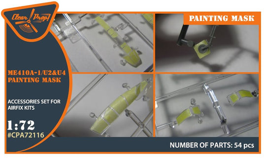 Me-410 B-1/U2/U4/R4 painting mask for Airfix kit