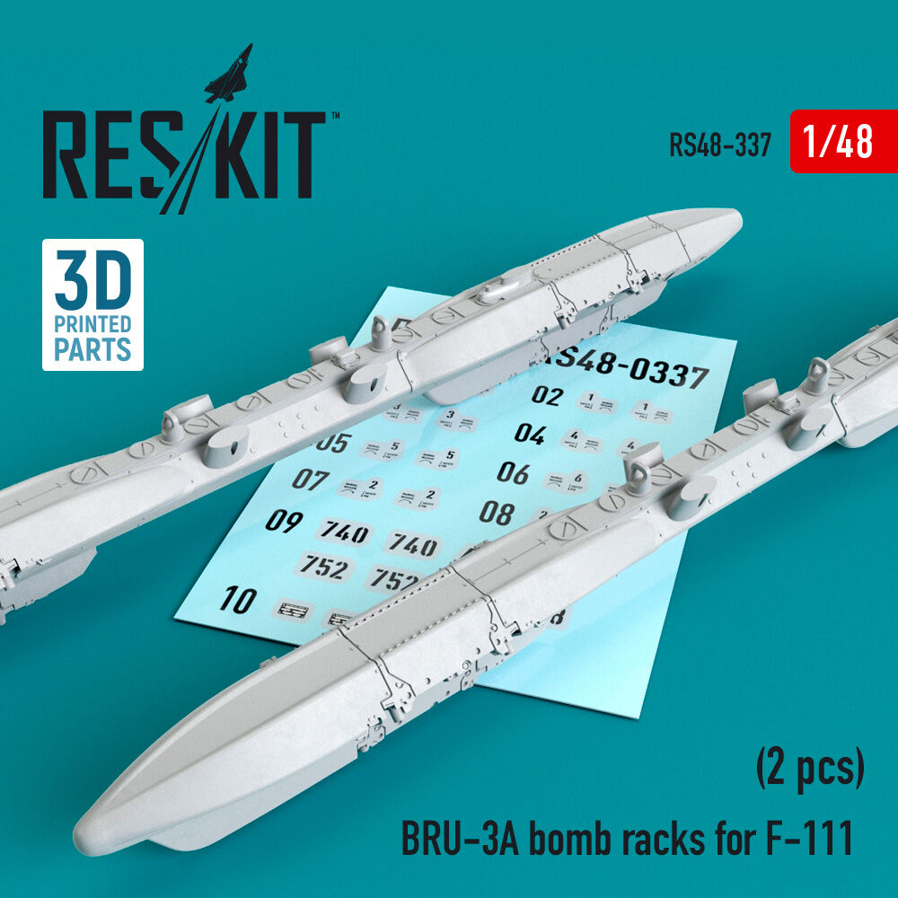 BRU-3A bomb racks for F-111 (2 pcs) (3D Printed)