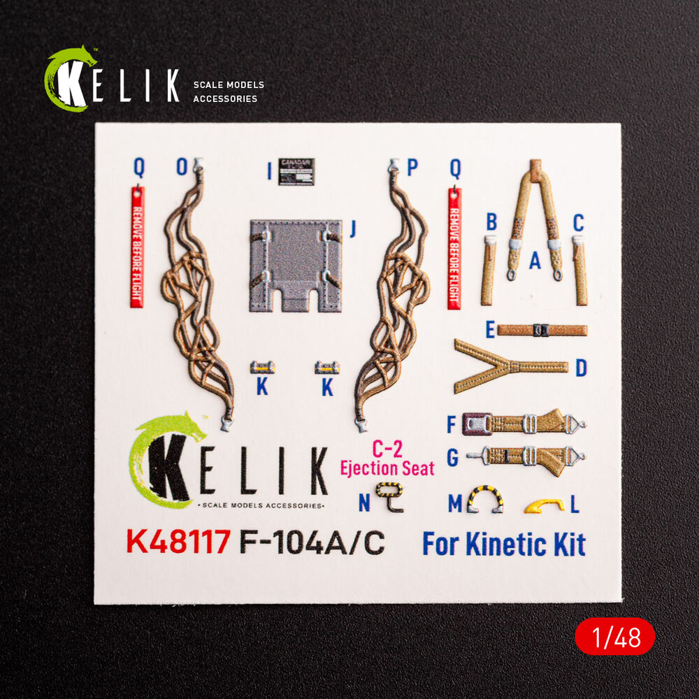 F-104 A/C - interior 3D decals for Kinetic kit