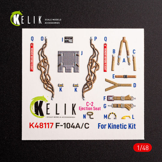 F-104 A/C - interior 3D decals for Kinetic kit
