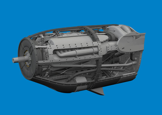 P-38F/G left engine PRINT