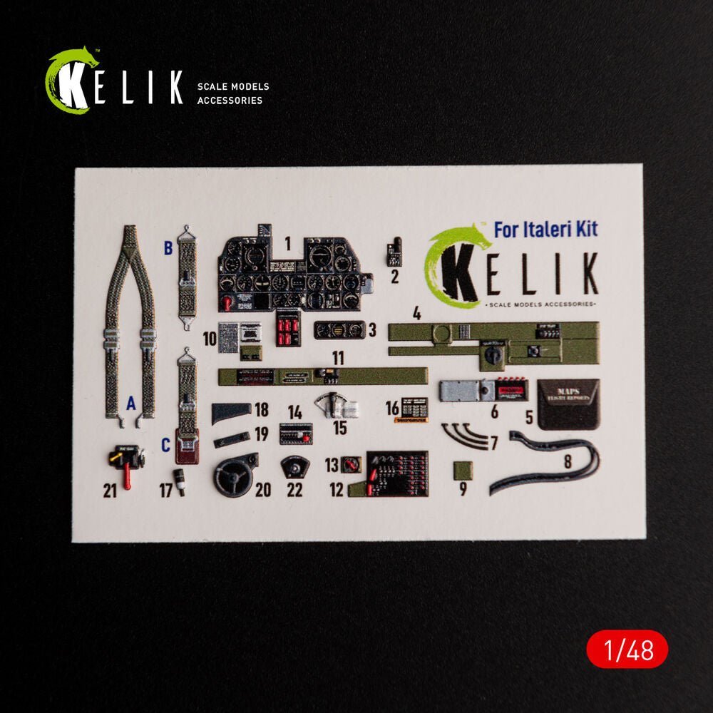 ?-47D Thunderbolt interior 3D decals for Italeri/Academy kit
