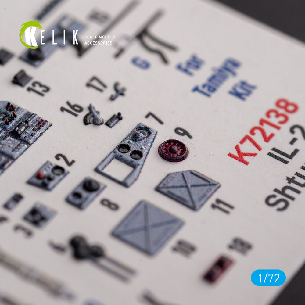 Il-2 Shturmovik - interior 3D decals for Tamiya kit
