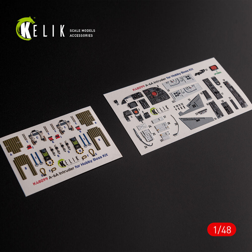 A-6A Intruder - interior 3D decals for HobbyBoss kit