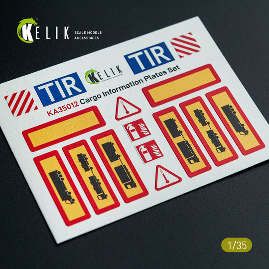 Cargo Information plates set #1 - Decal for models