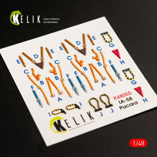 IA-58 Pucara interior 3D decals for Kinetic kit