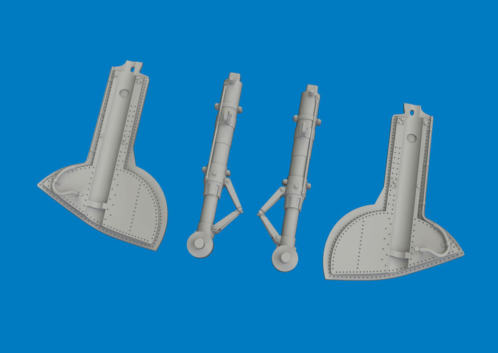 Spitfire Mk.IX/XVI undercarriage legs PRINT for Eduard