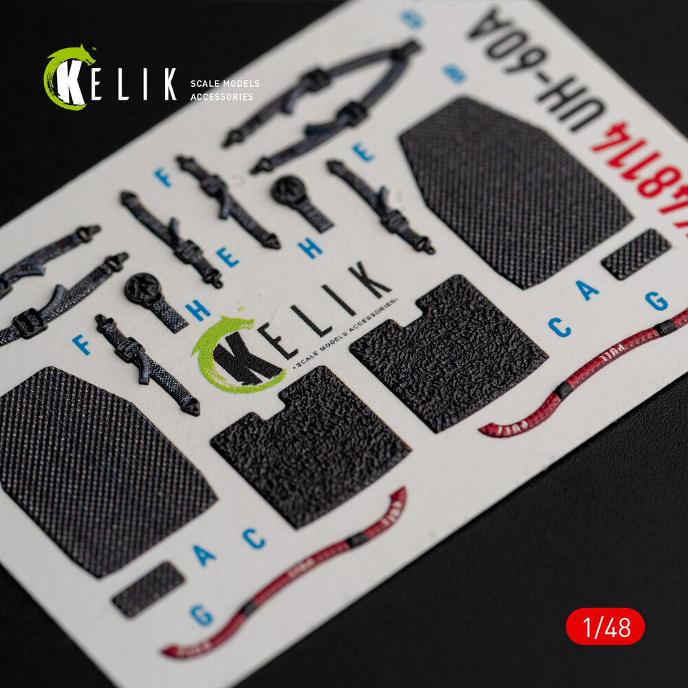 UH-60A Black Hawk - Type 2  Defence Intelligence of Ukraine interior 3D decals for ICM kit