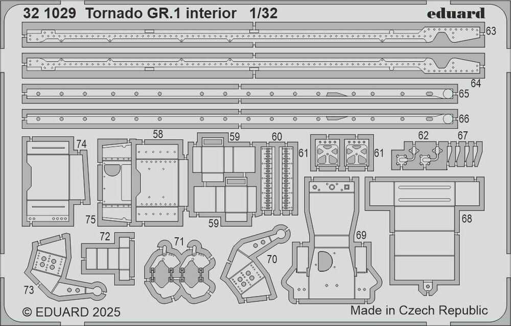 Tornado GR.1 interior for Italeri