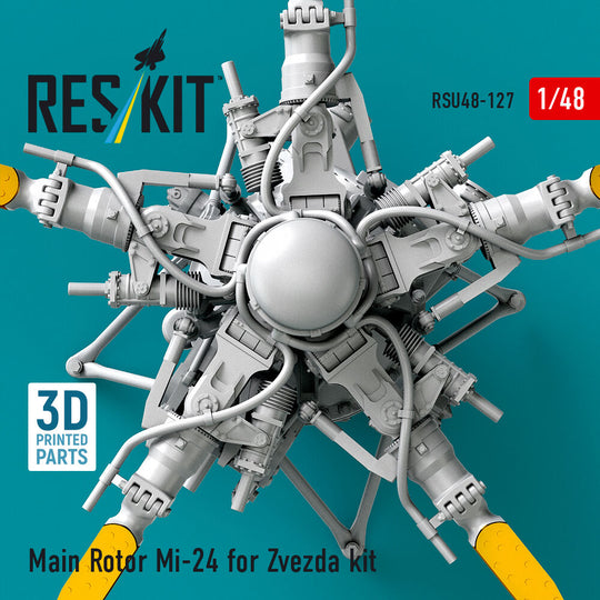 Main Rotor Mi-24 for Zvezda kit (3D Printed)