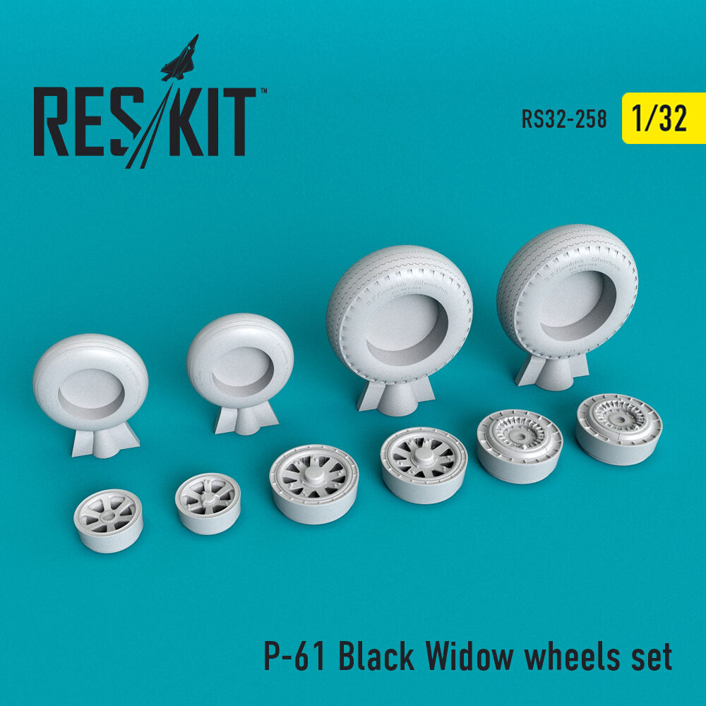 P-61 Black Widow wheels set