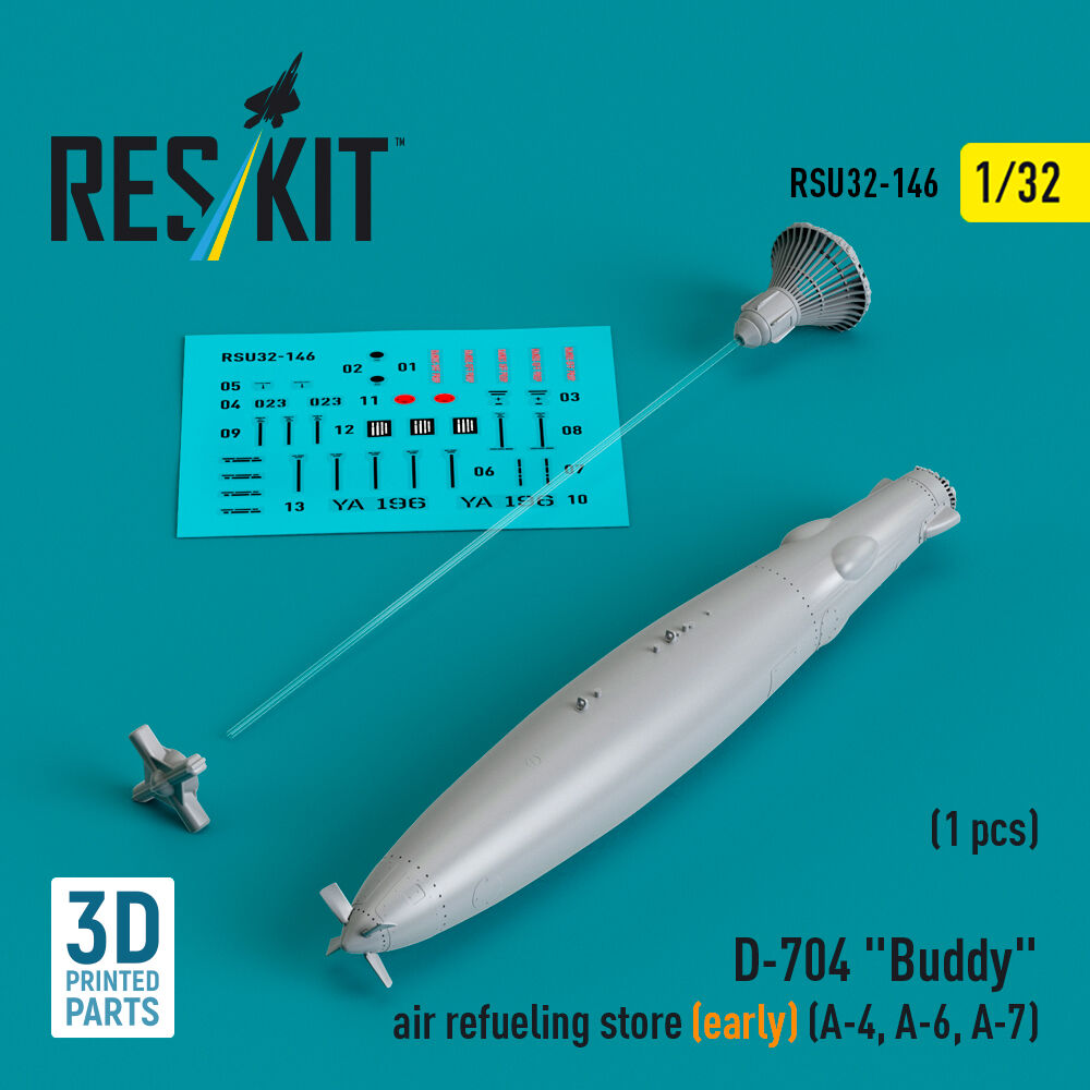 D-704 Buddy air refueling store (early) (1 pcs) (A-4, A-6, A-7) (3D Printed)