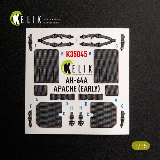 AH-64A APACHE (early) - interior 3D decals for Trumpeter