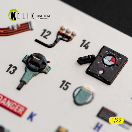 Spitfire Mk.IIa - interior 3D decals for Revell