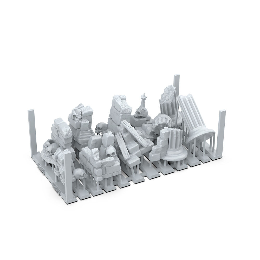 VILLAGE RUINS - BASING BITS 12 pieces