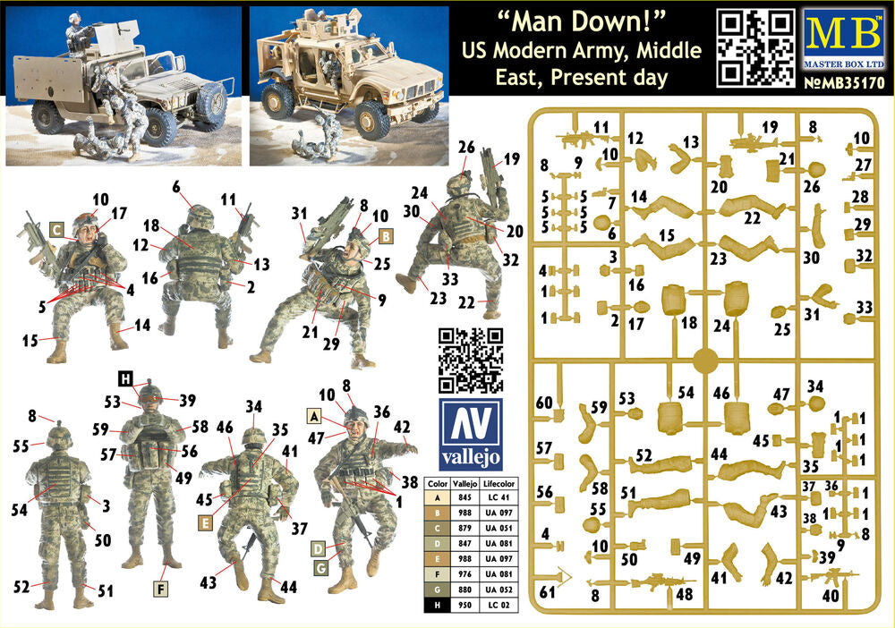Man Down! U.S. Modern Army,Middle east