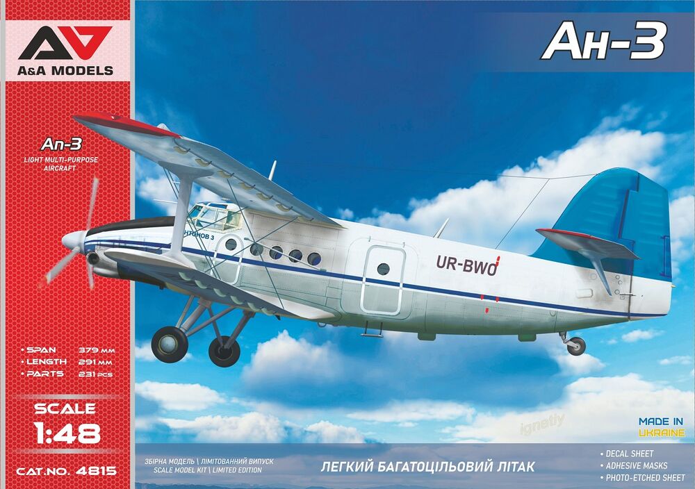 An-3 tuboprop utility biplane