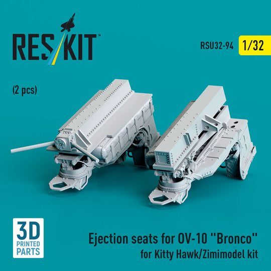 Ejection seats for OV-10 Bronco (2 pcs) for Kitty Hawk/Zimimodel kit (3D Printed)