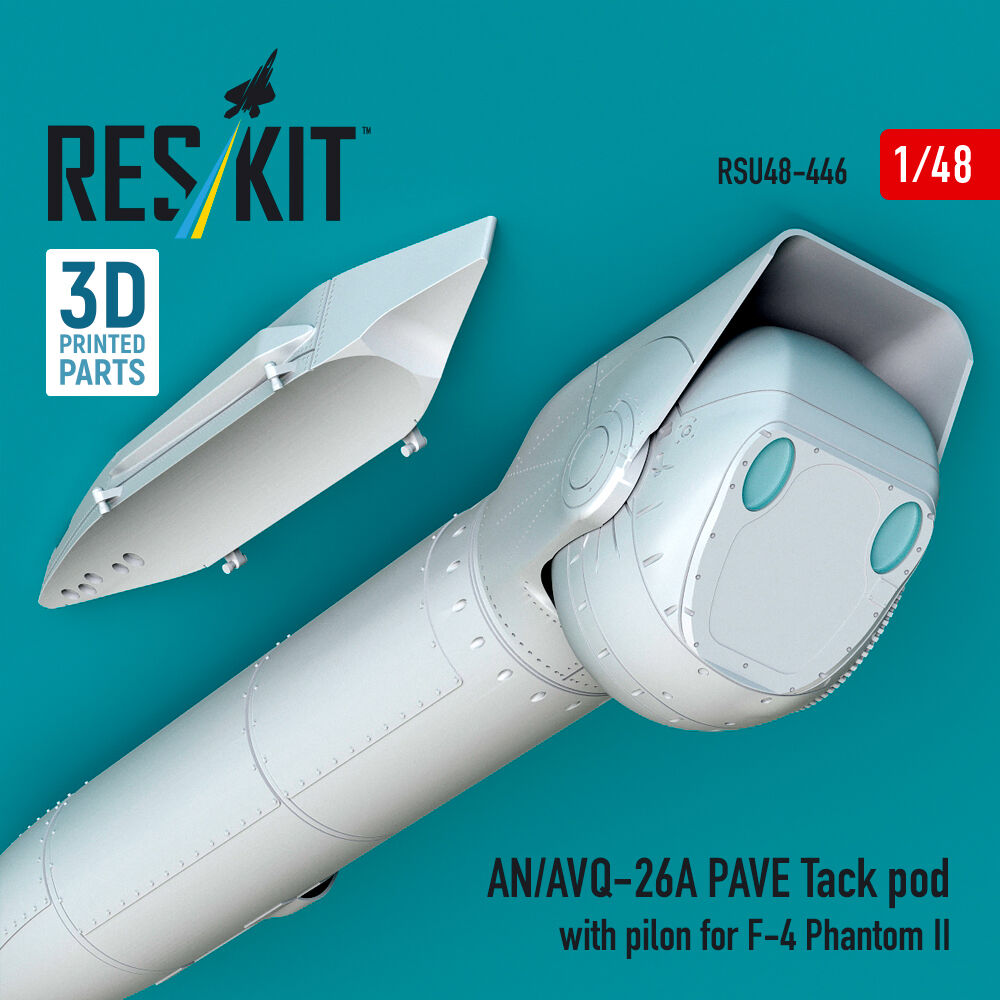 AN/AVQ-26A PAVE Tack pod with pilon for F-4 Phantom II (3D Printed)