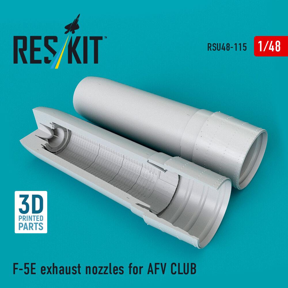 F-5E exhaust nozzles for Afv Club kit (3D Printed)