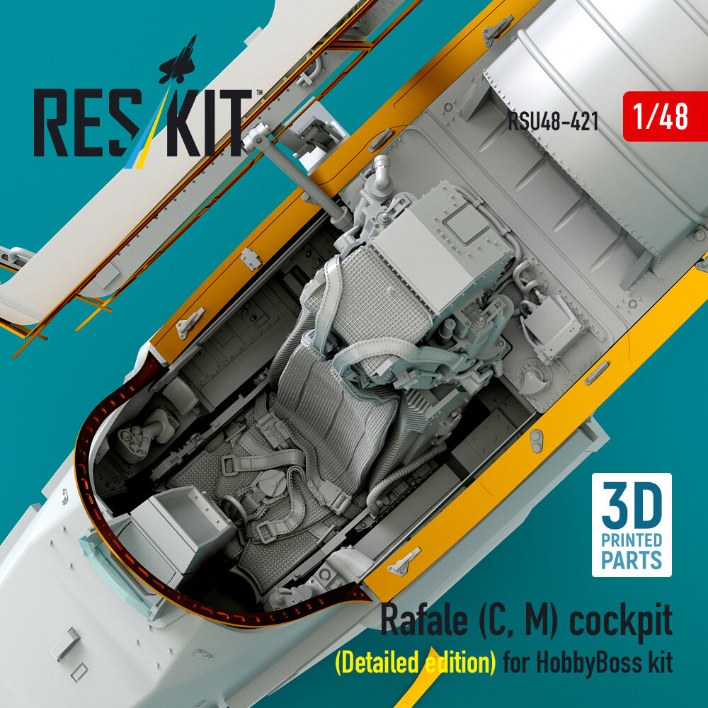 Rafale (C, M) cockpit (Detailed edition) for HobbyBoss kit (3D printed)