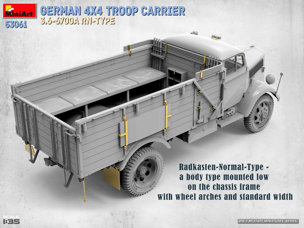 German 4x4 Troop Carrier 3.6-6700A Rn-Type