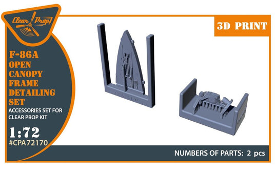F-86A Open canopy frame detailing set for CP kits