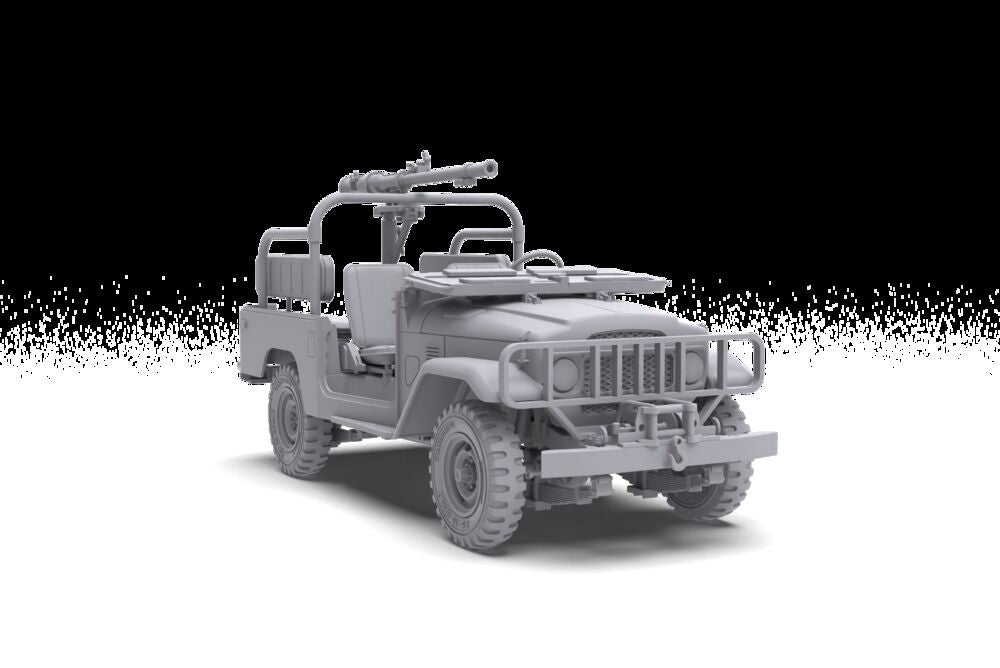 FJ43 Pickup with SPG-9.  RECOILLESS GUN
