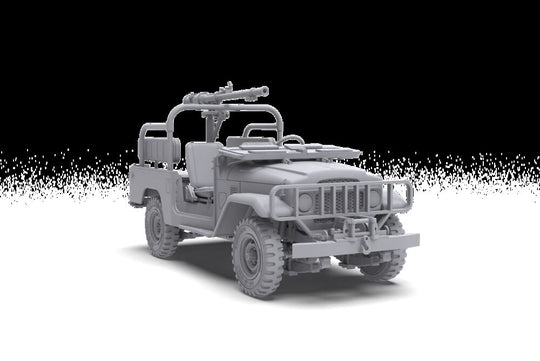 FJ43 Pickup with SPG-9.  RECOILLESS GUN