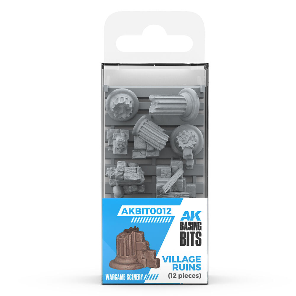 VILLAGE RUINS - BASING BITS 12 pieces