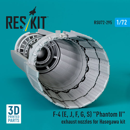 F-4 (E, J, F, G, S) Phantom II exhaust nozzles for Hasegawa kit (3D Printed)