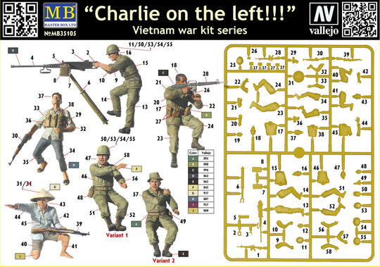 Charlie on the left!!! Vietnam war kit