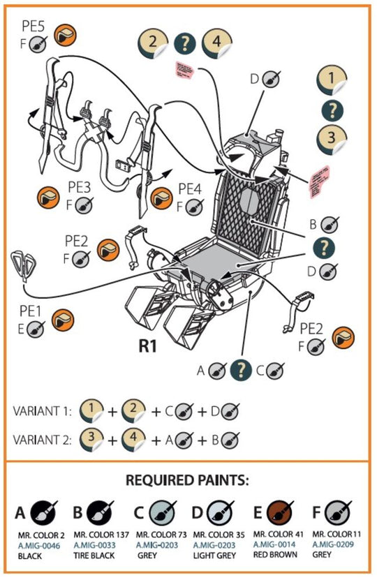 KM-1M Ejection seat for CP kits and other