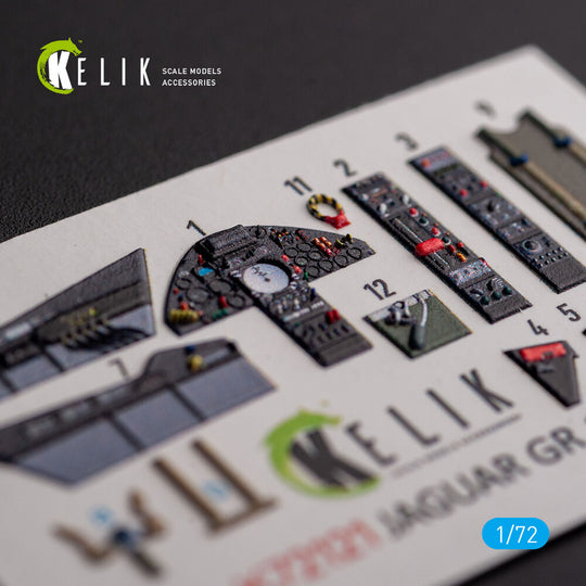 Jaguar GR.1/GR.3 - interior 3D decals for Italeri kit