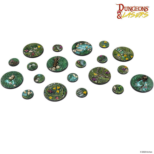 Dungeons & Lasers Miniatures: DETAILED BASES PACK