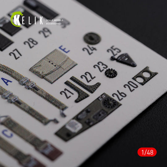 TBF-1C interior 3D decals for Academy kit