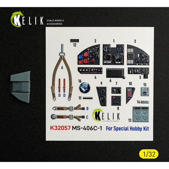 MS-406C-1 - interior 3D decals for Special Hobby kit