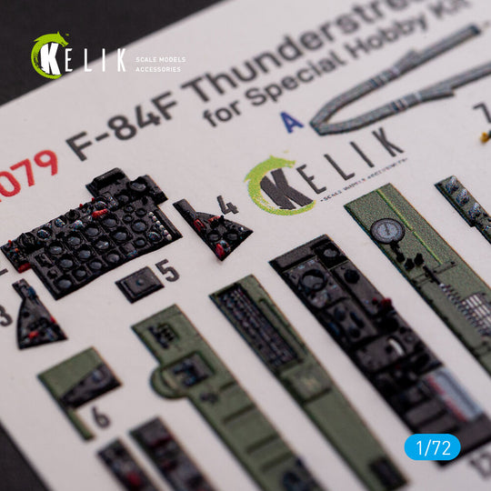 F-84F Thunderstreak interior 3D decals for Special Hobby kit